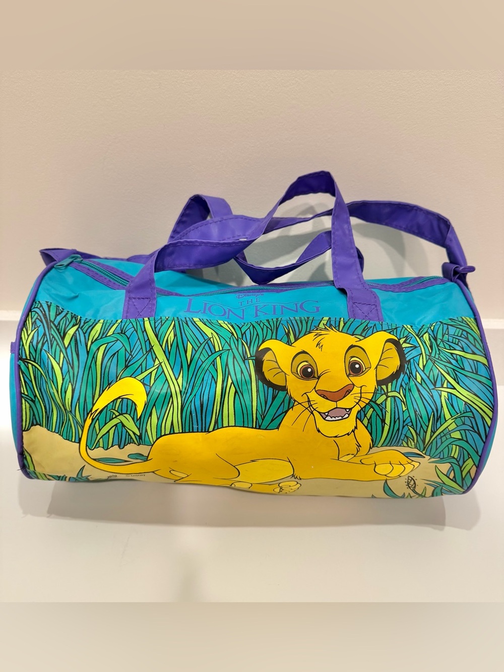 VINTAGE 90s THE LION KING Simba Duffle Bag